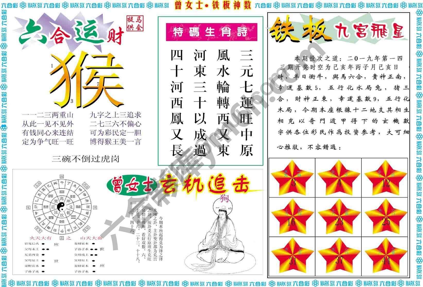 曾女士铁板神数
