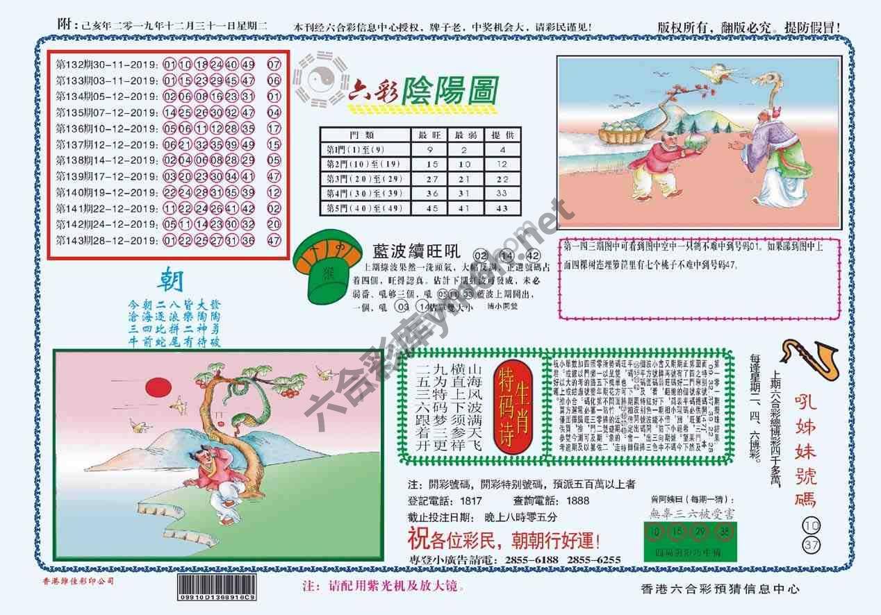 六彩阴阳图