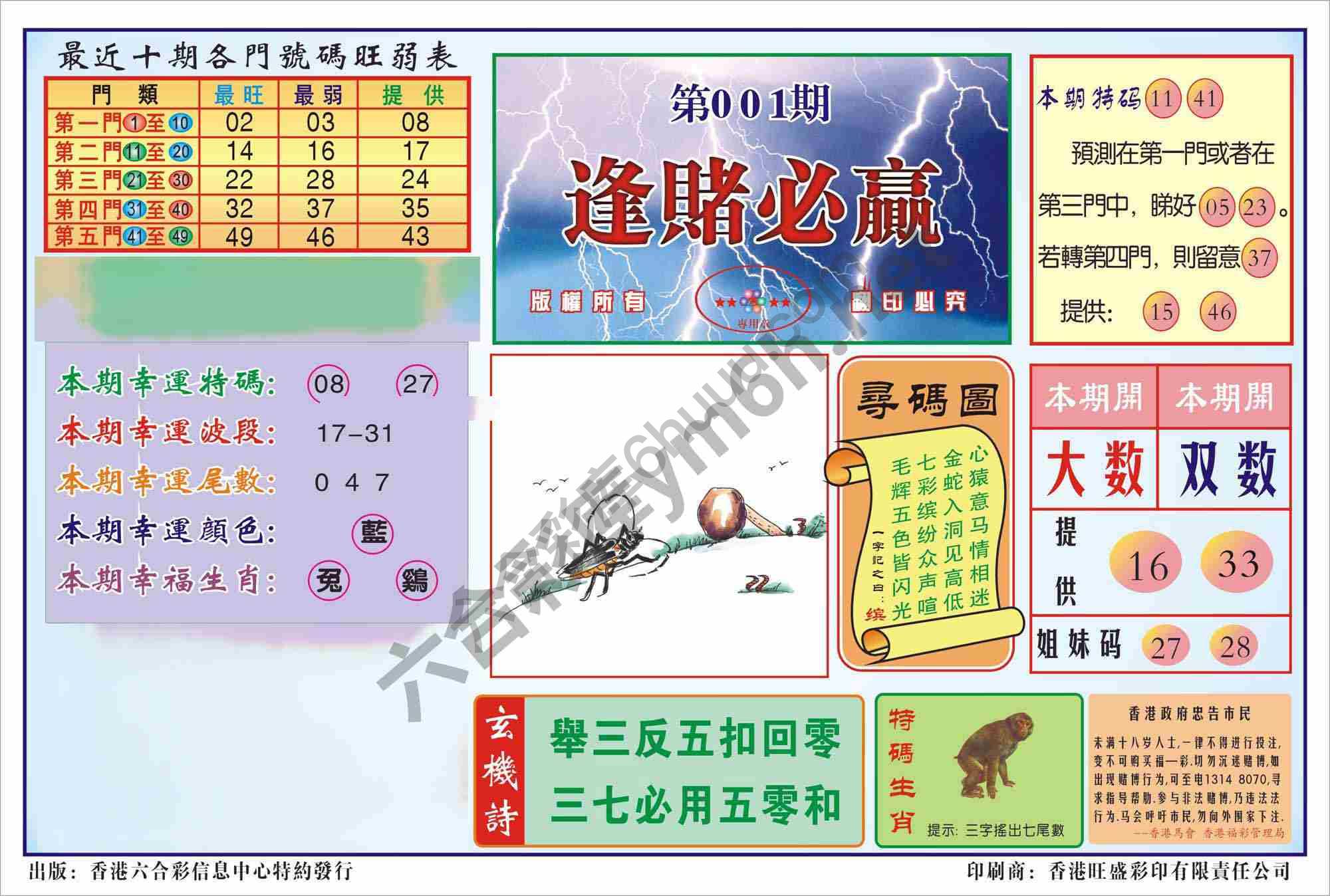香港逢赌必羸