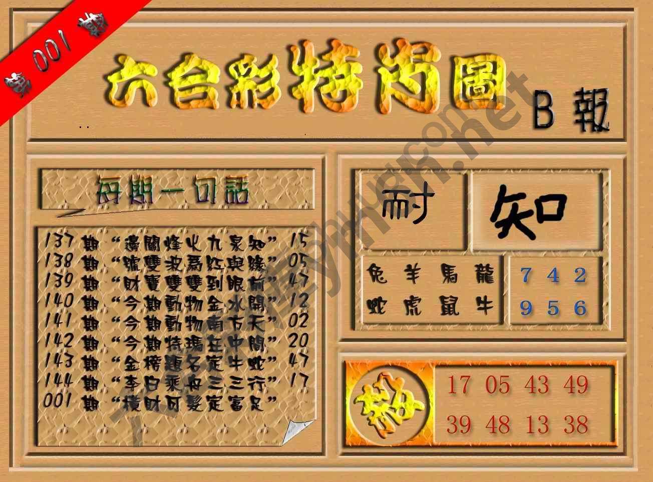 六合彩特肖图