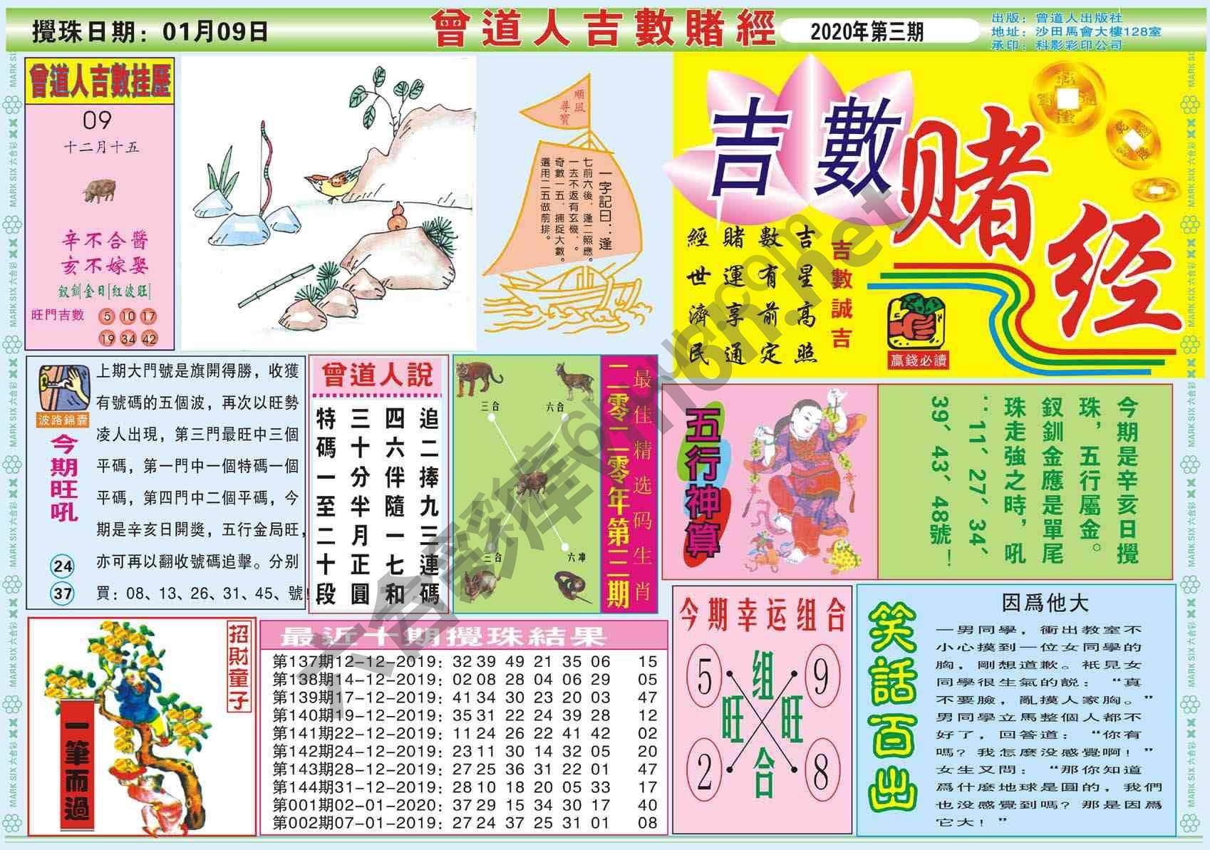 曾道人吉数赌经