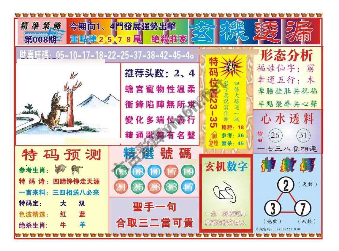 玄机透漏