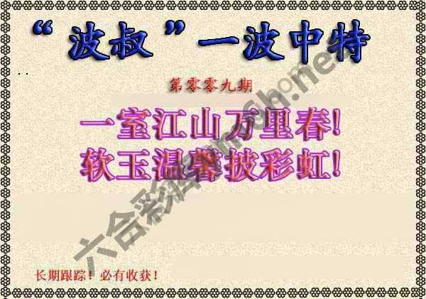波叔一波中特