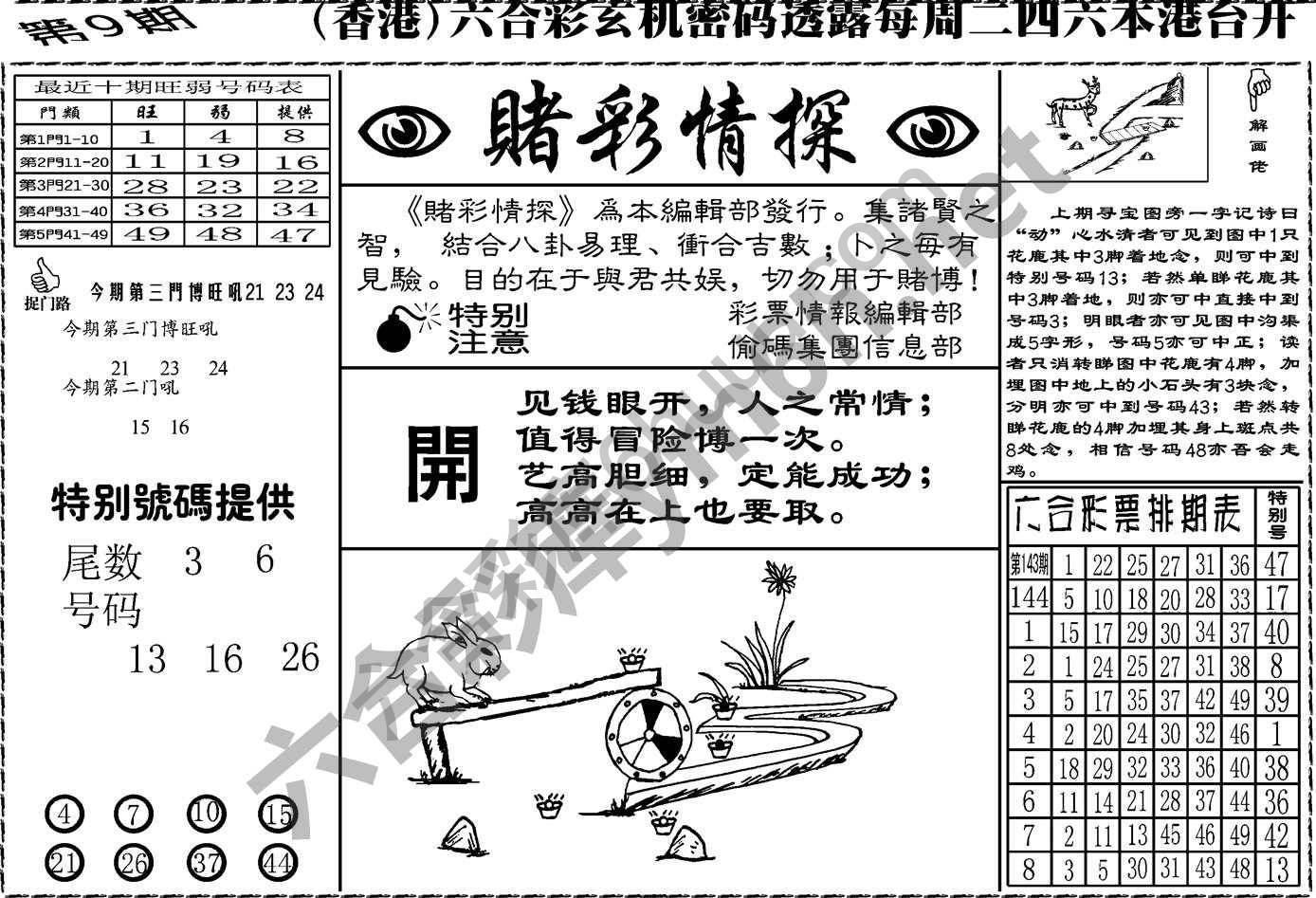 赌彩情探