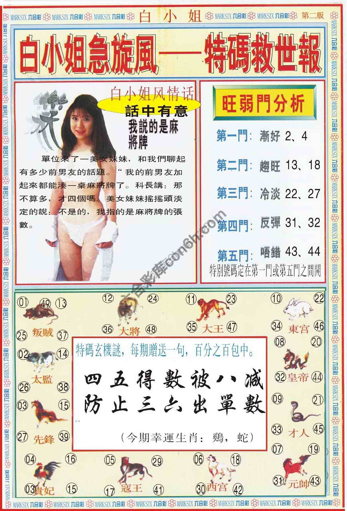 白小姐新特刊