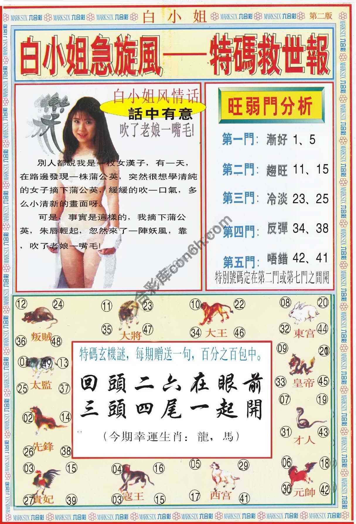 白小姐新特刊