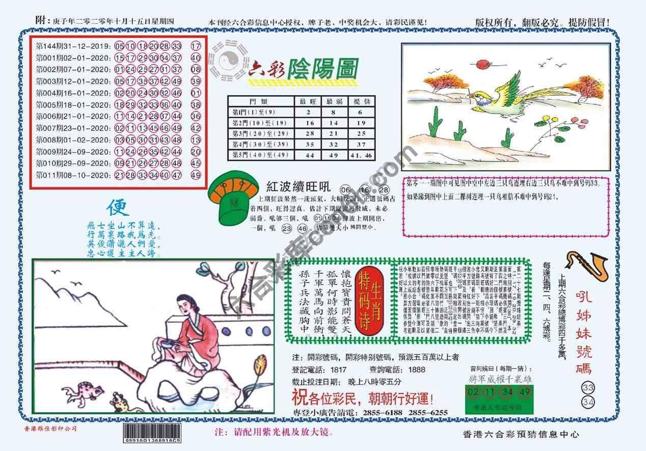 六彩阴阳图