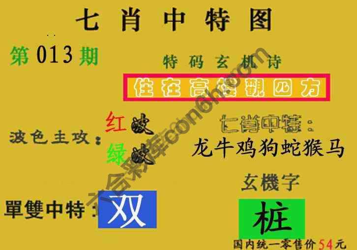 七肖中特图