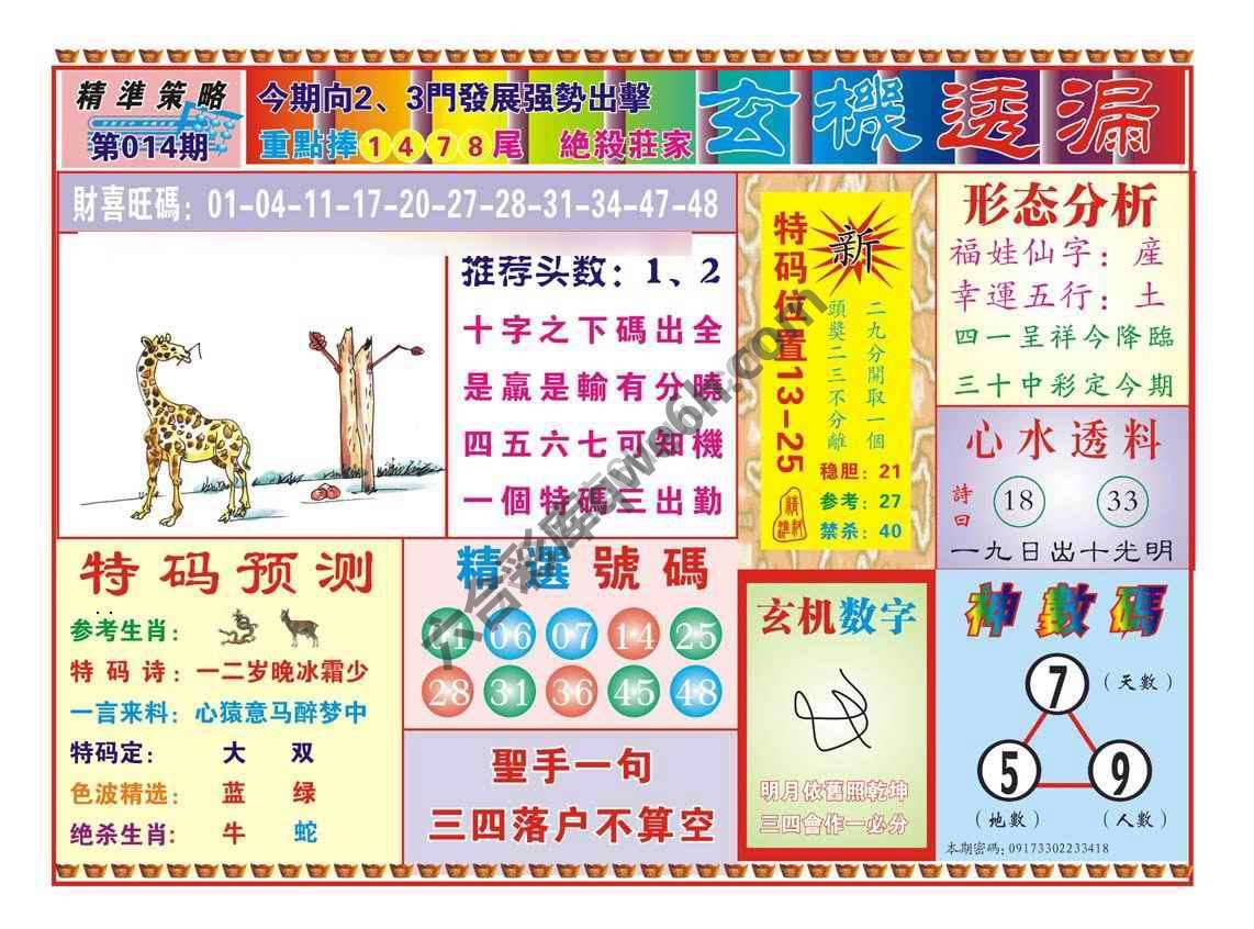 玄机透漏