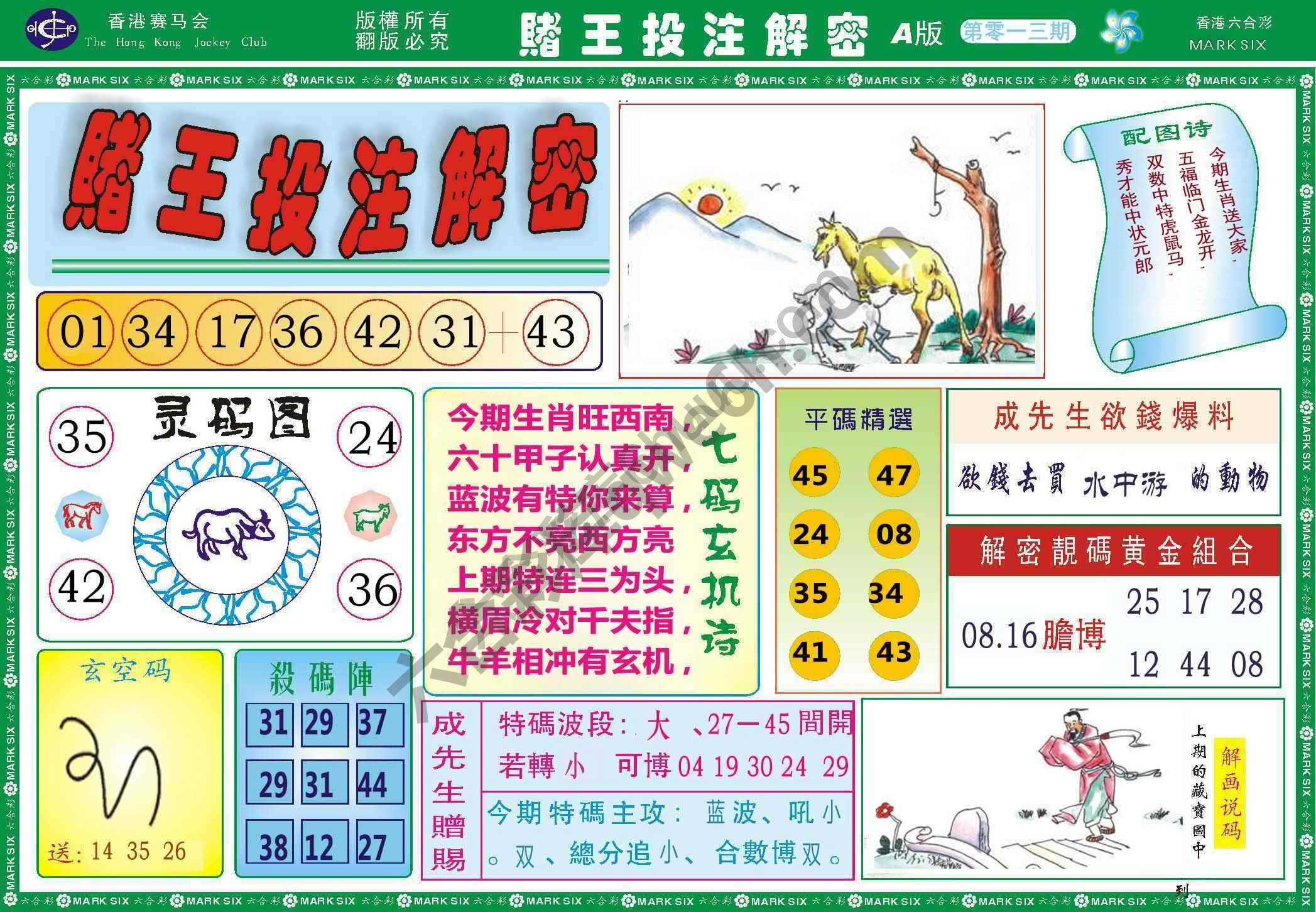 赌王投注解密