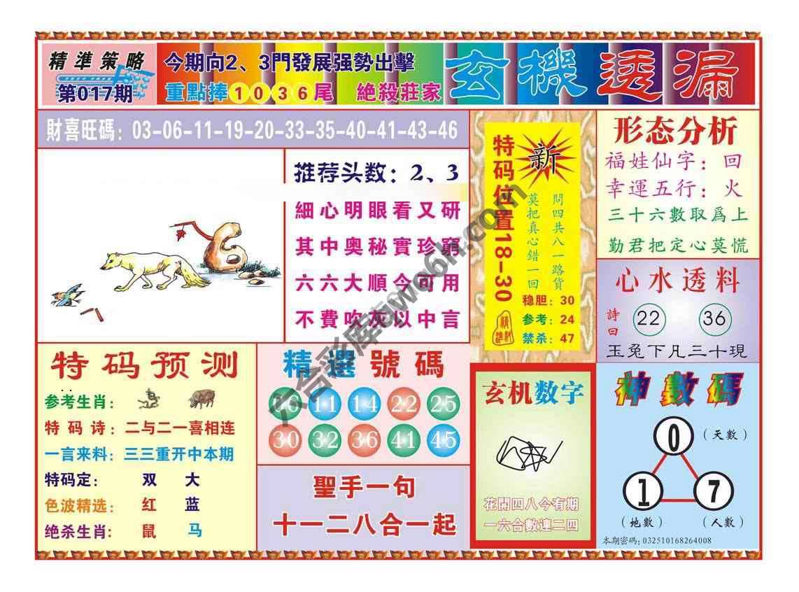 玄机透漏