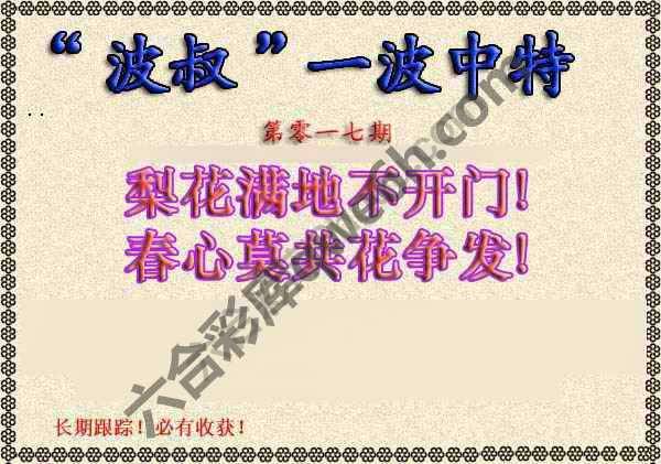 波叔一波中特