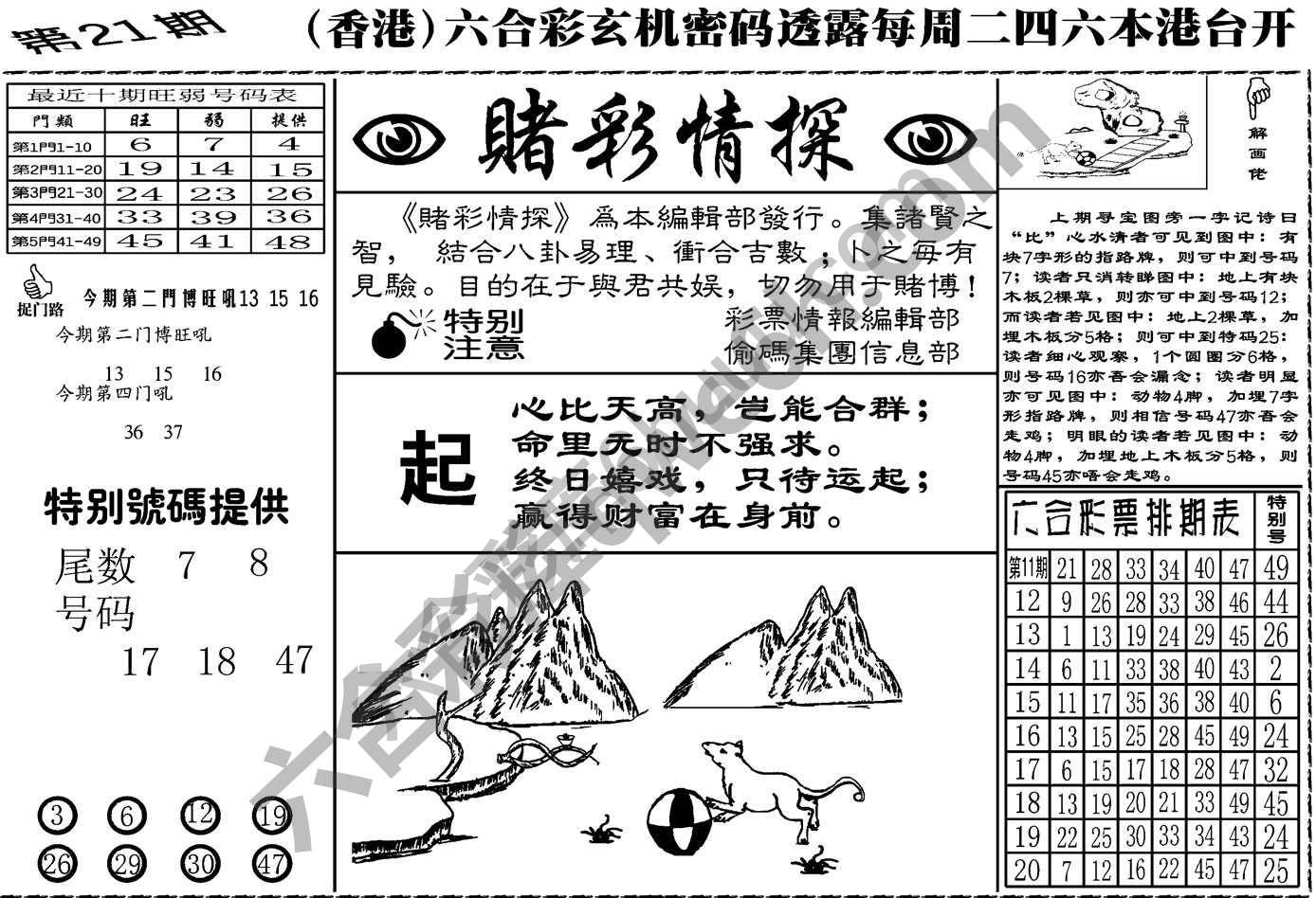 赌彩情探