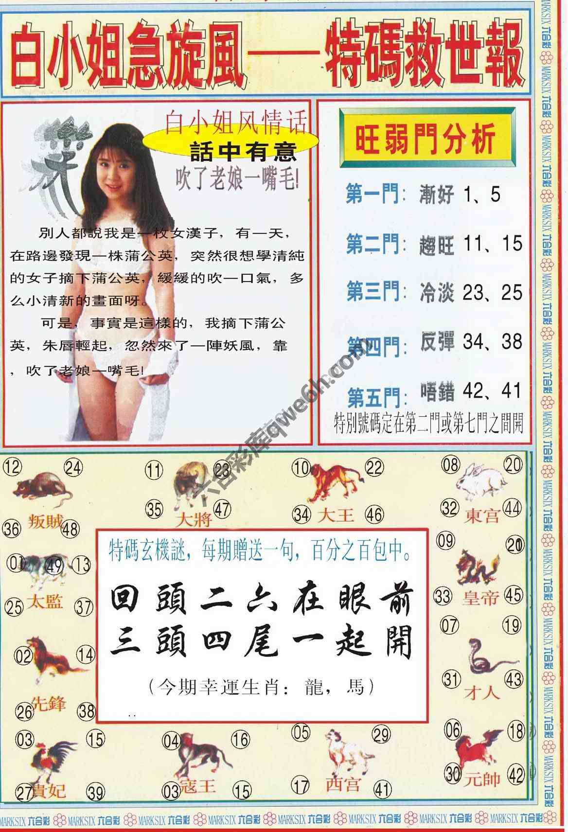 白小姐新特刊