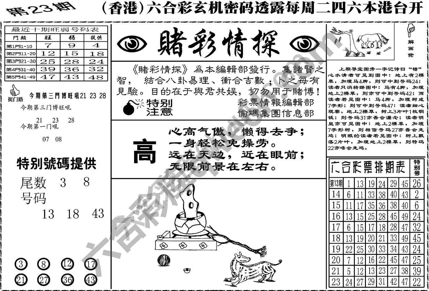 赌彩情探