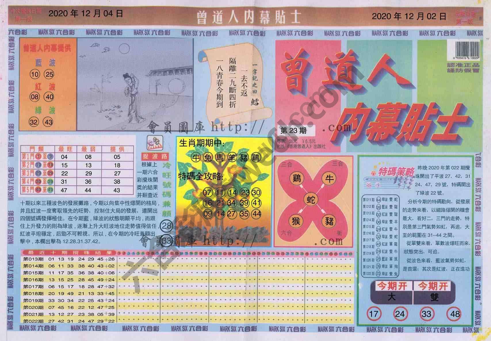 曾道人内幕贴士