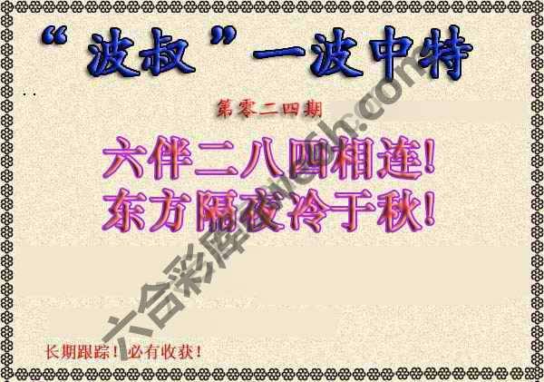 波叔一波中特