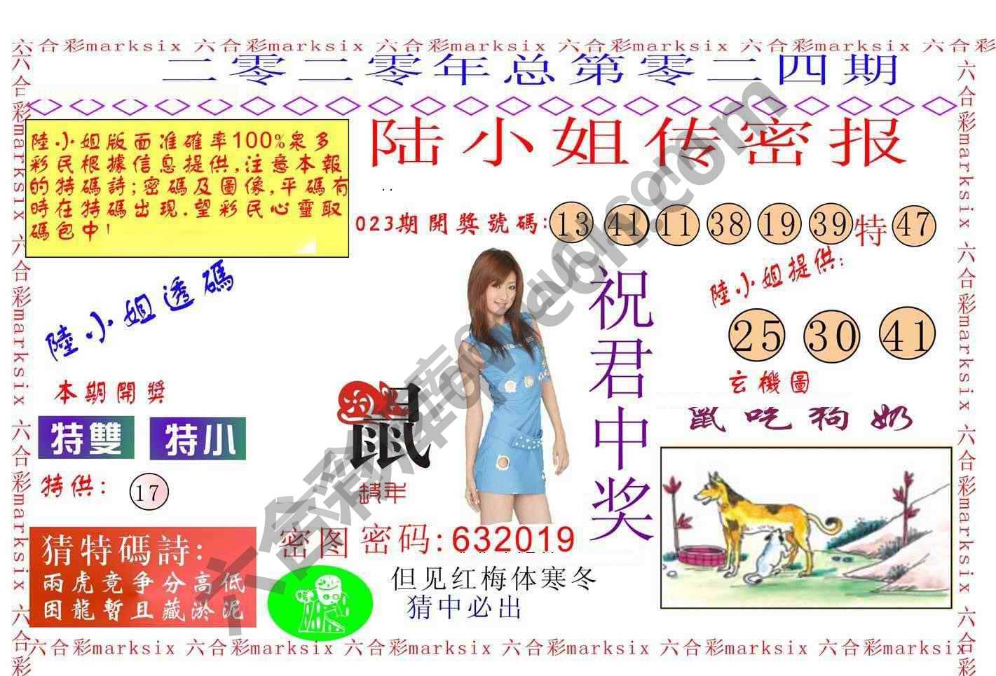 陆小姐传密