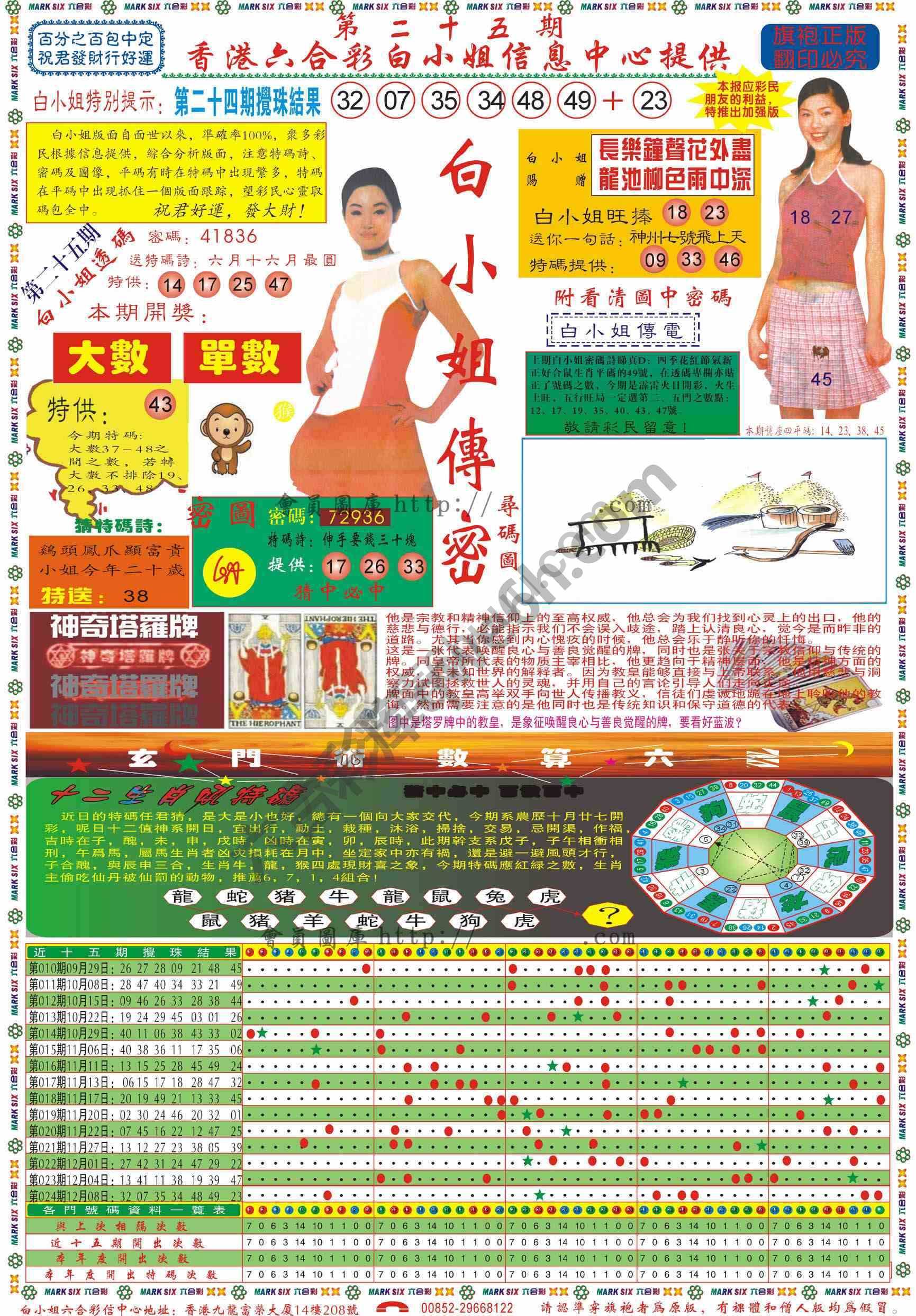 白小姐传密