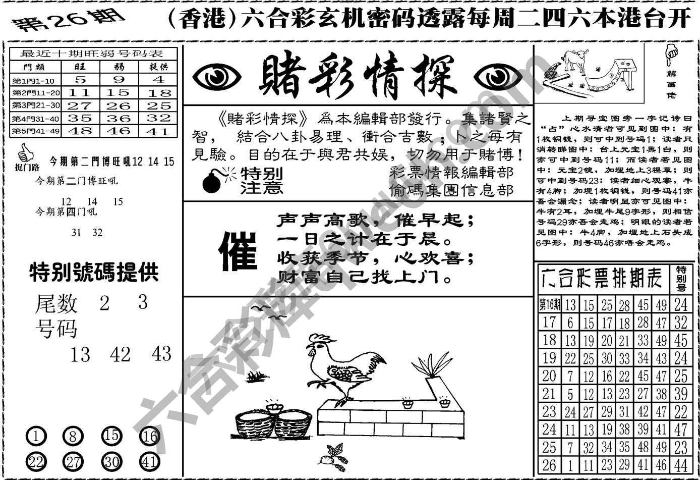 赌彩情探