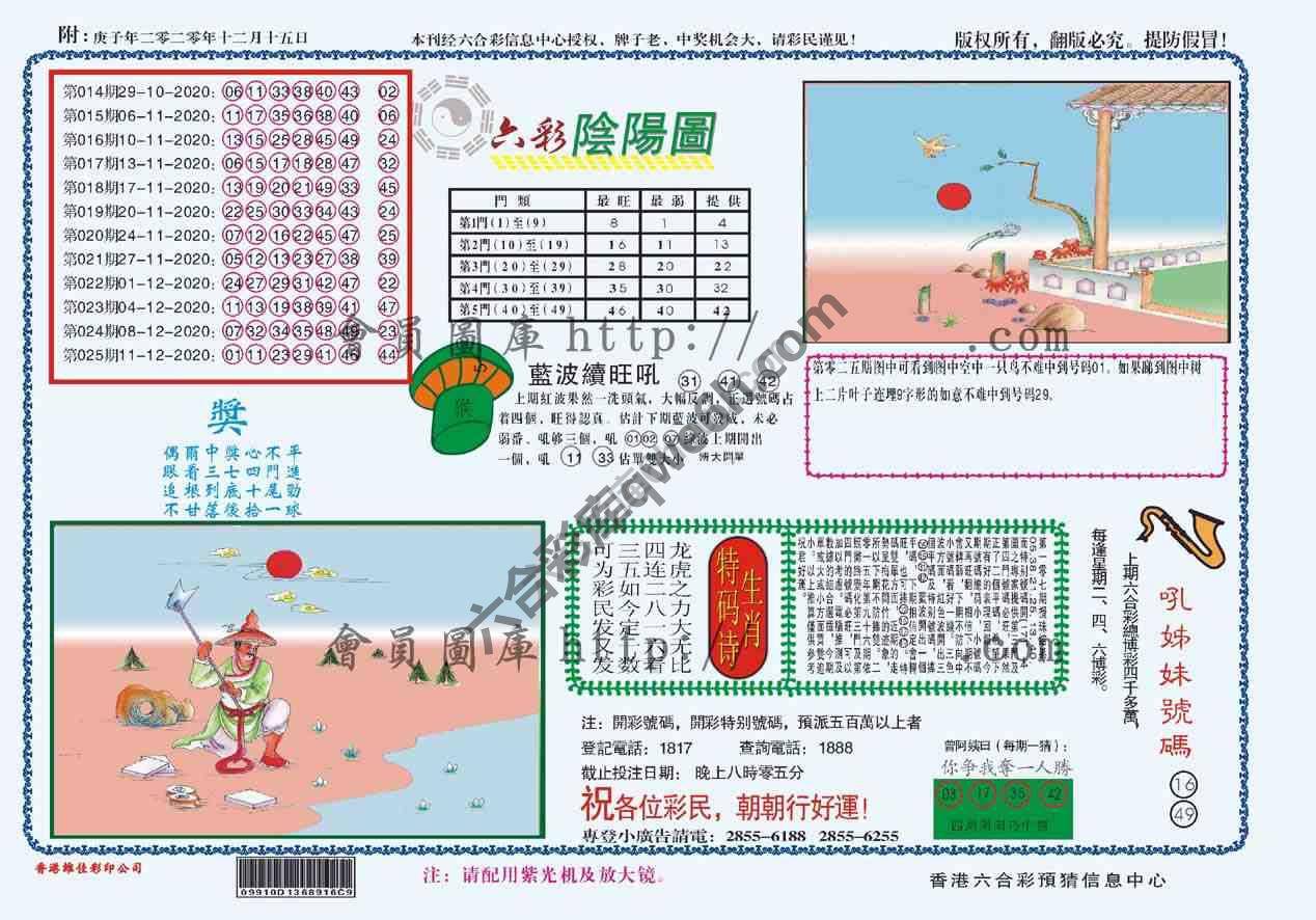 六彩阴阳图