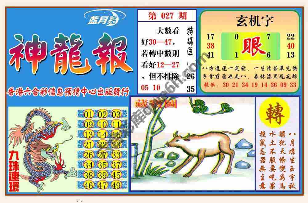 蓝月亮神龙报