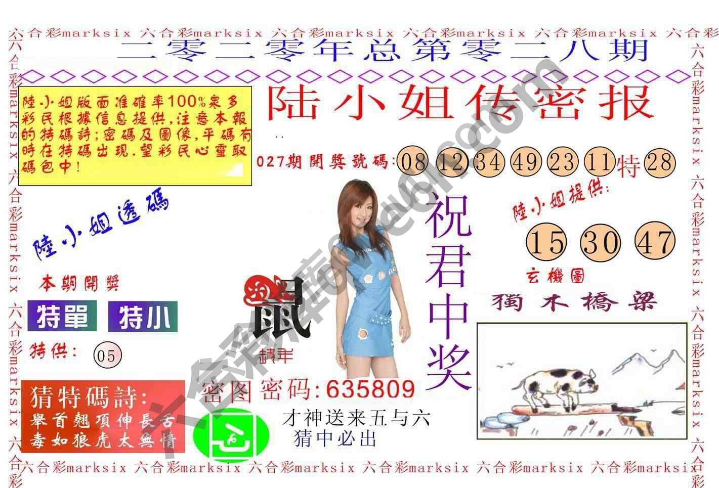 陆小姐传密