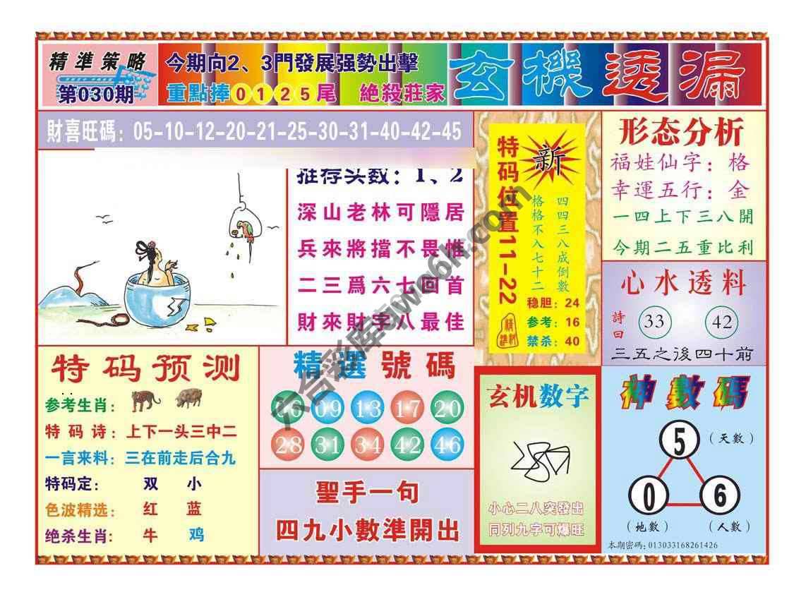 玄机透漏