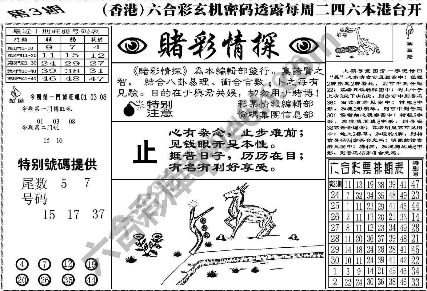 赌彩情探