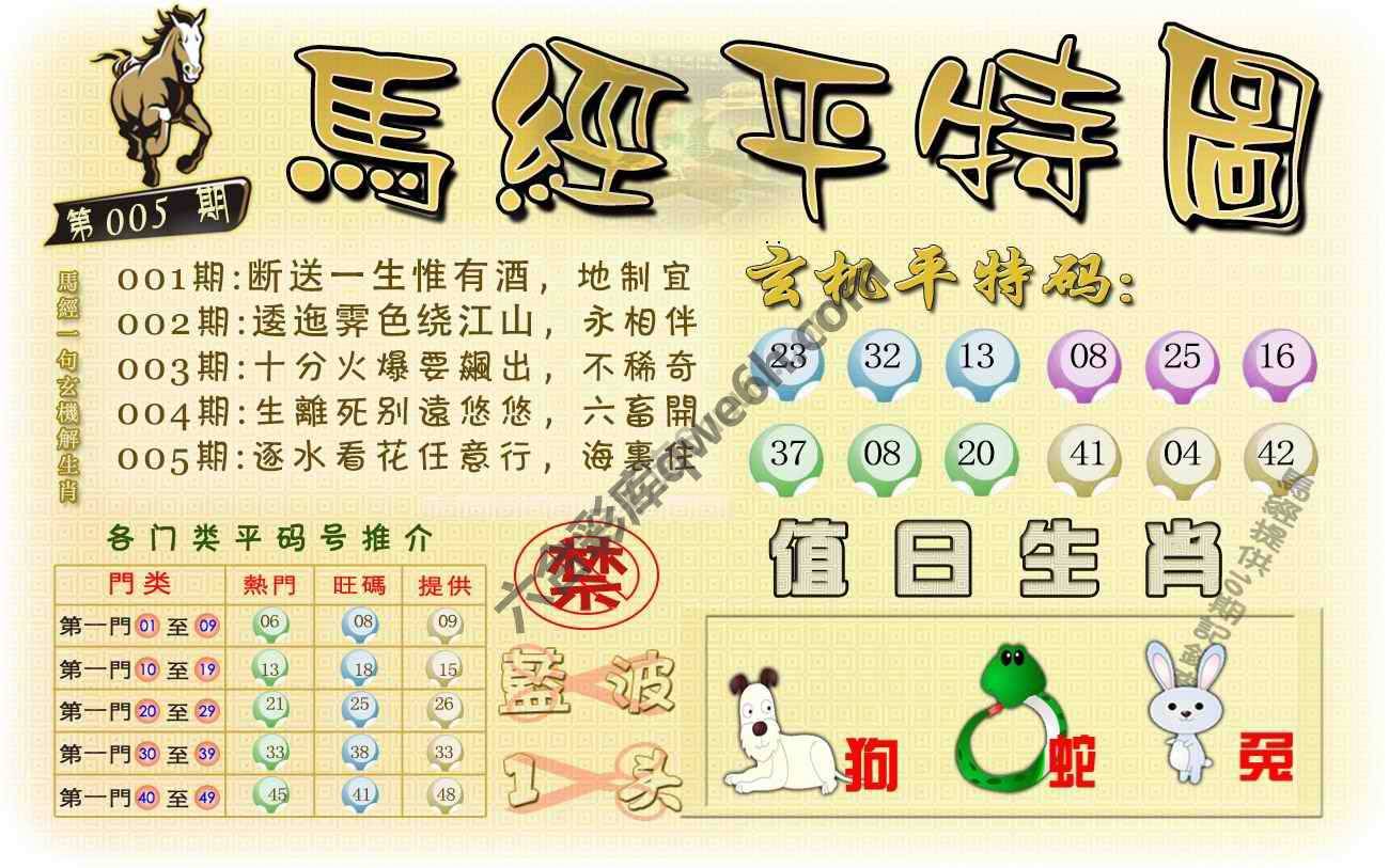 马经平特图