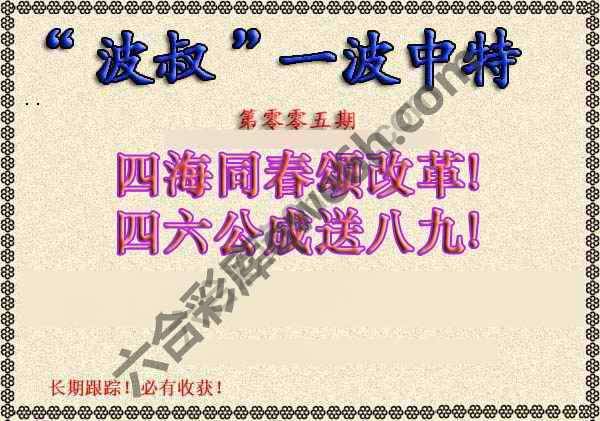 波叔一波中特