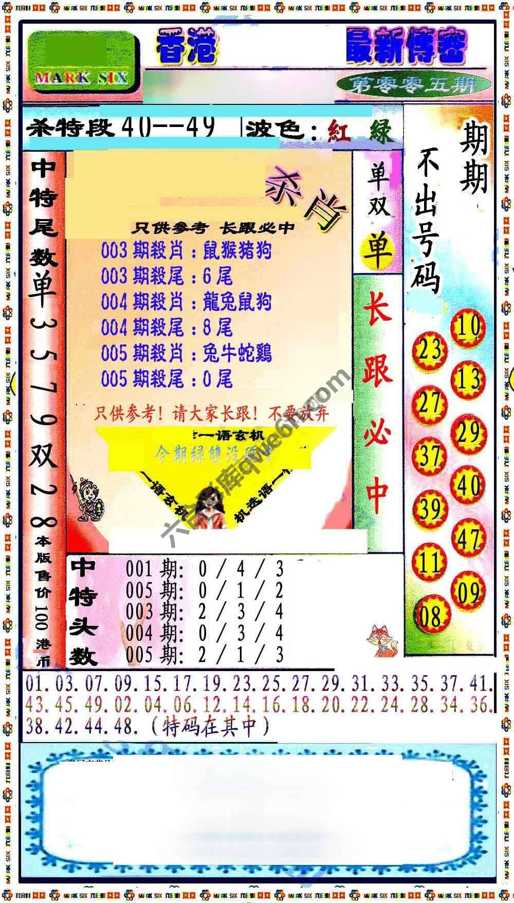 最新传密杀6肖