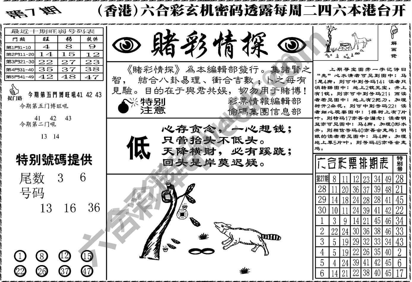 赌彩情探