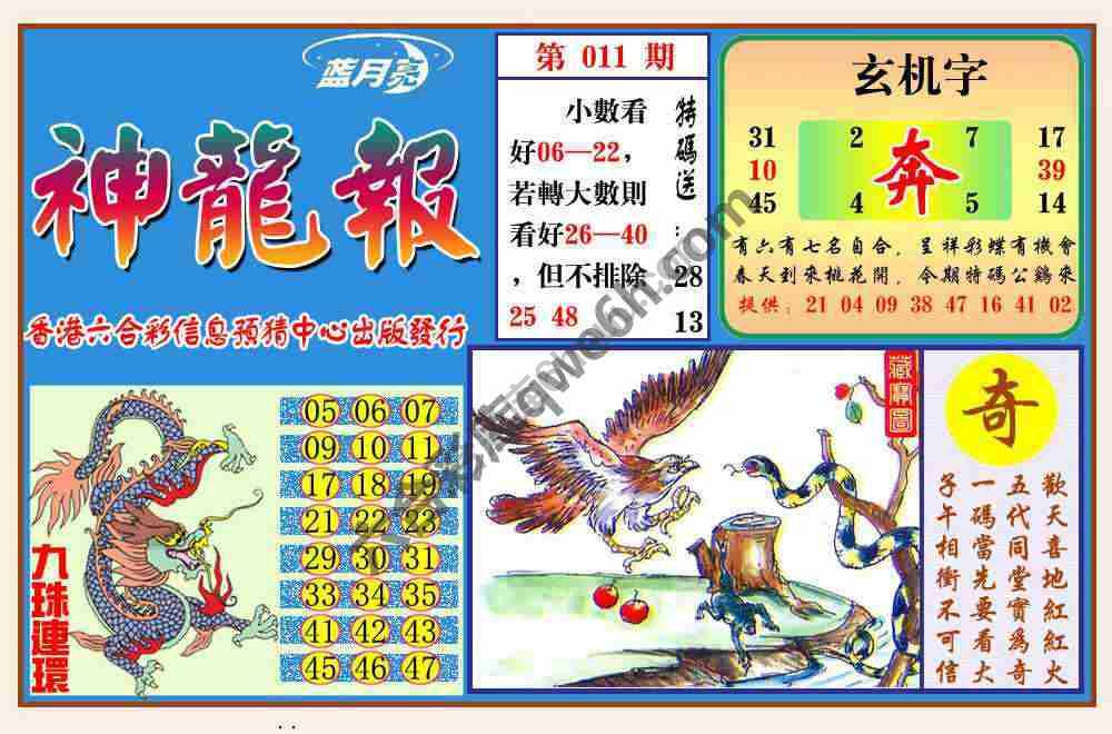 蓝月亮神龙报