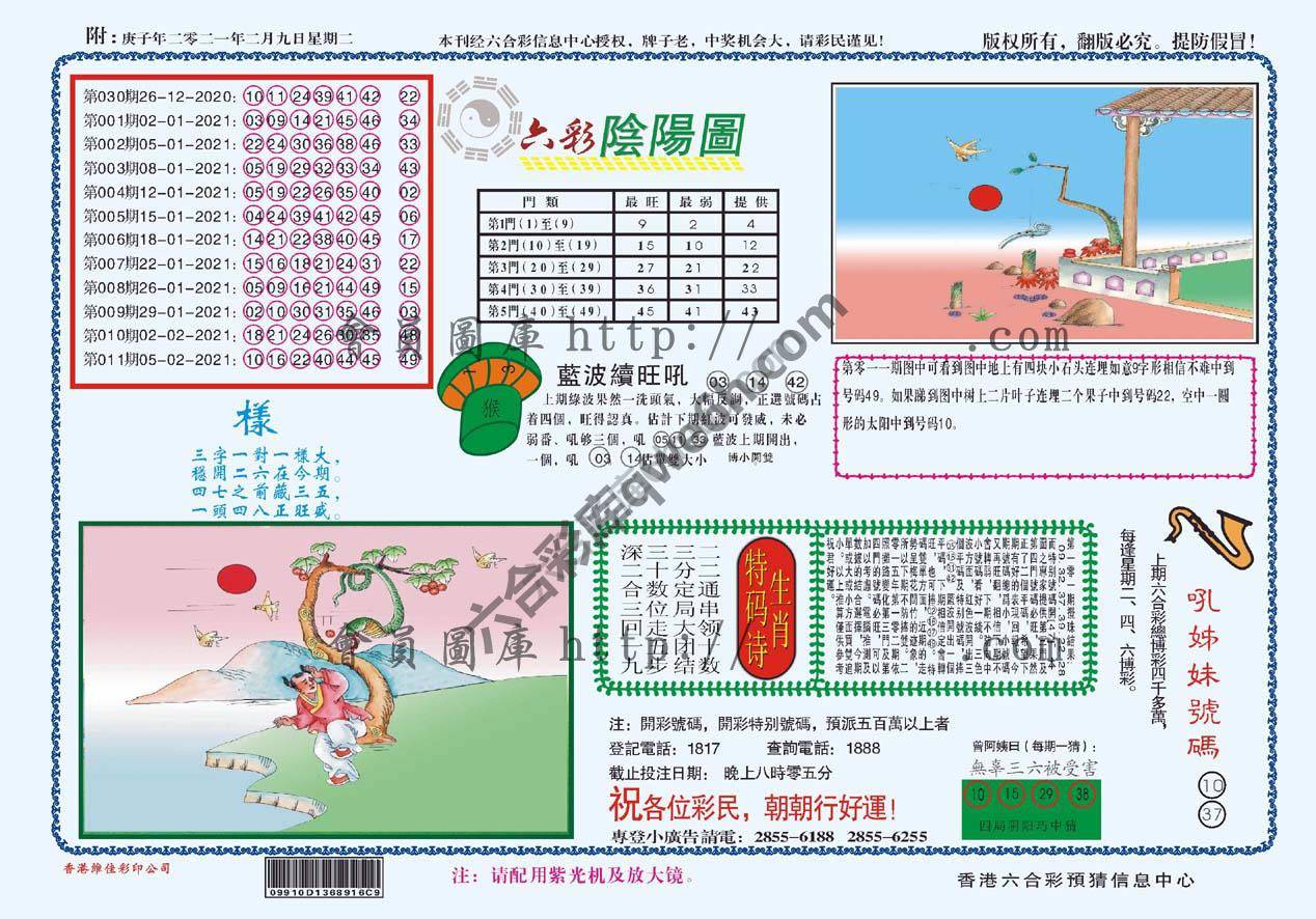 六彩阴阳图
