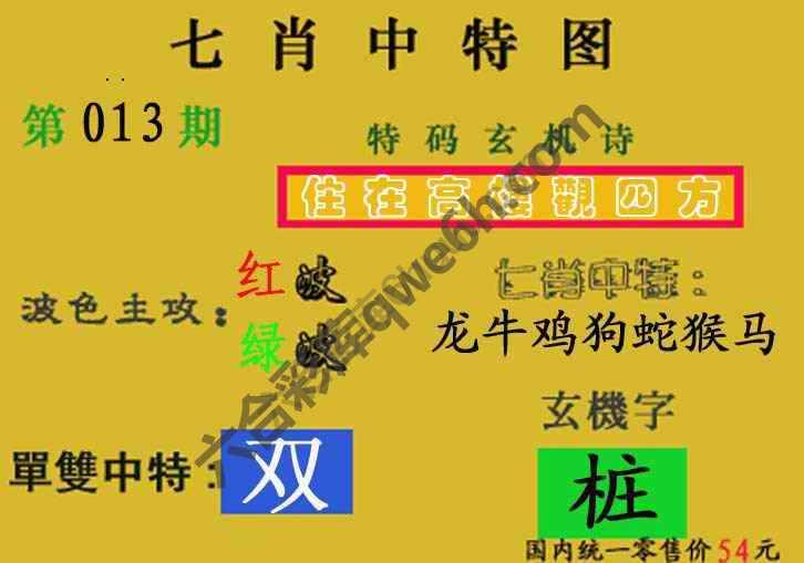 七肖中特图