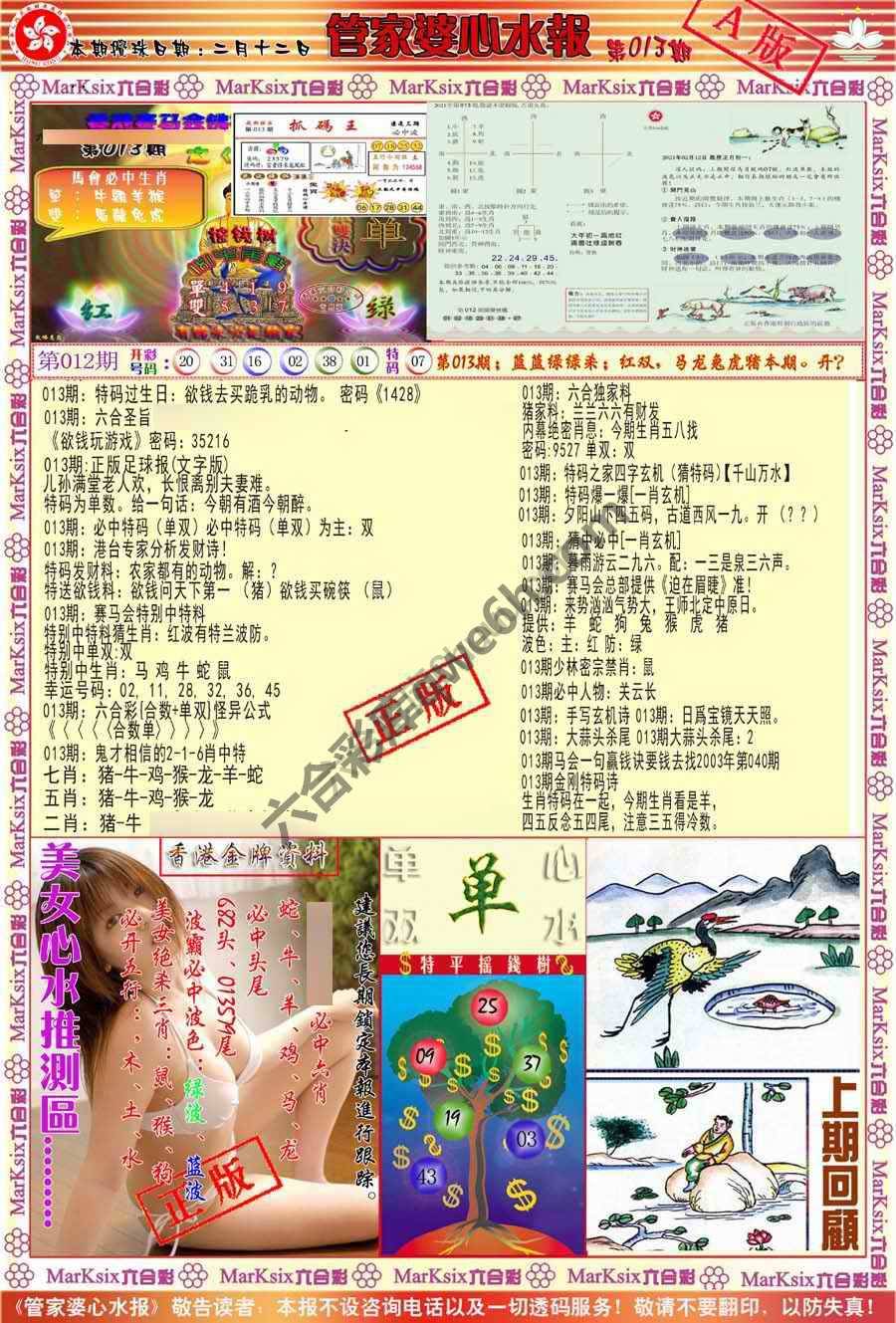 管家婆心水报