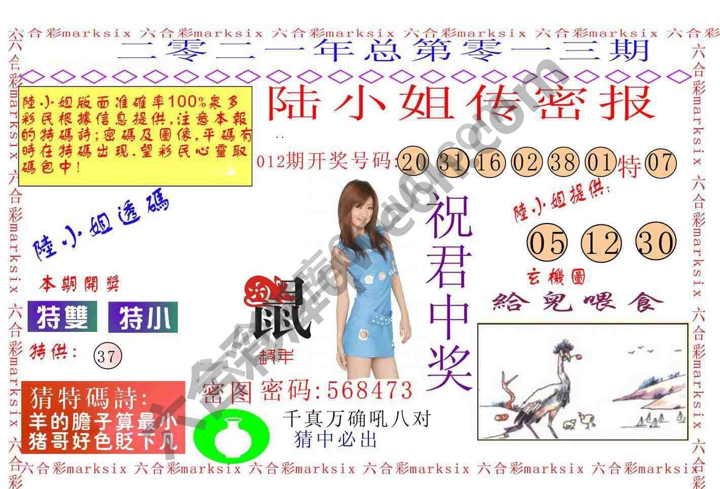 陆小姐传密