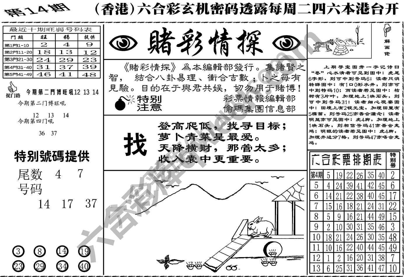 赌彩情探