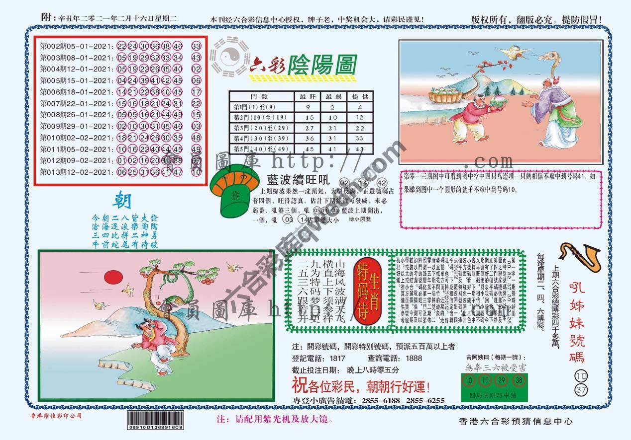 六彩阴阳图