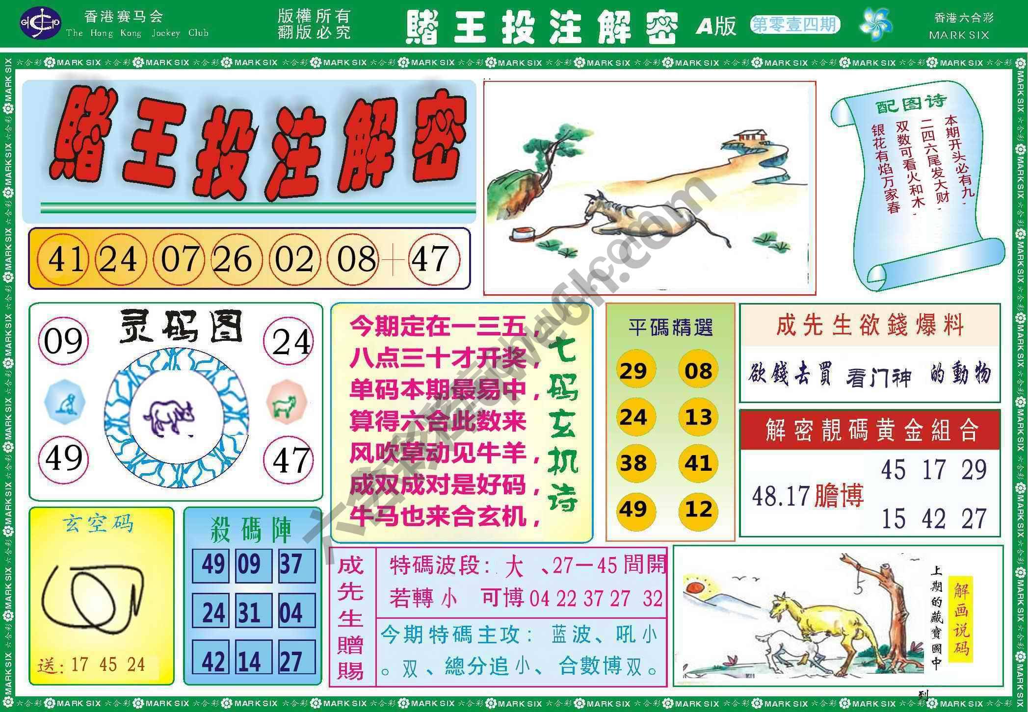 赌王投注解密