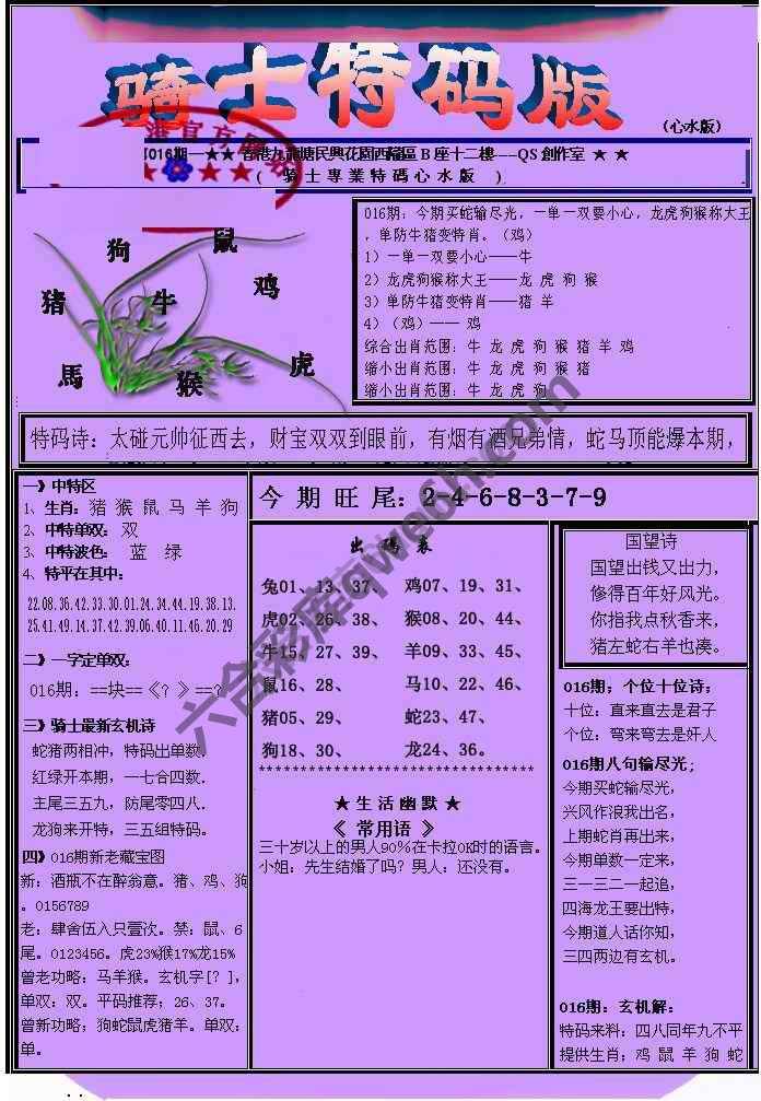 另类骑士特码版