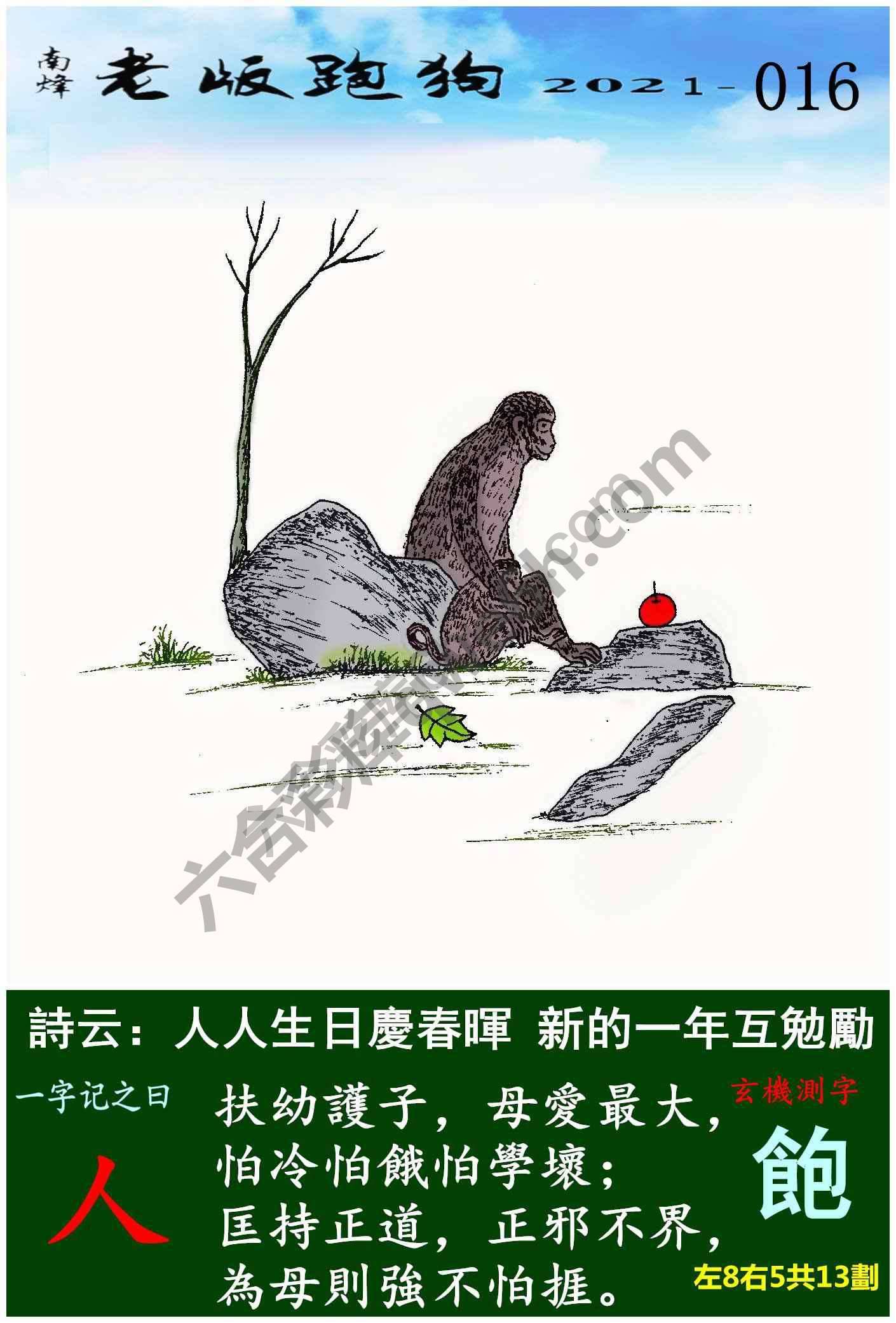 老版跑狗图