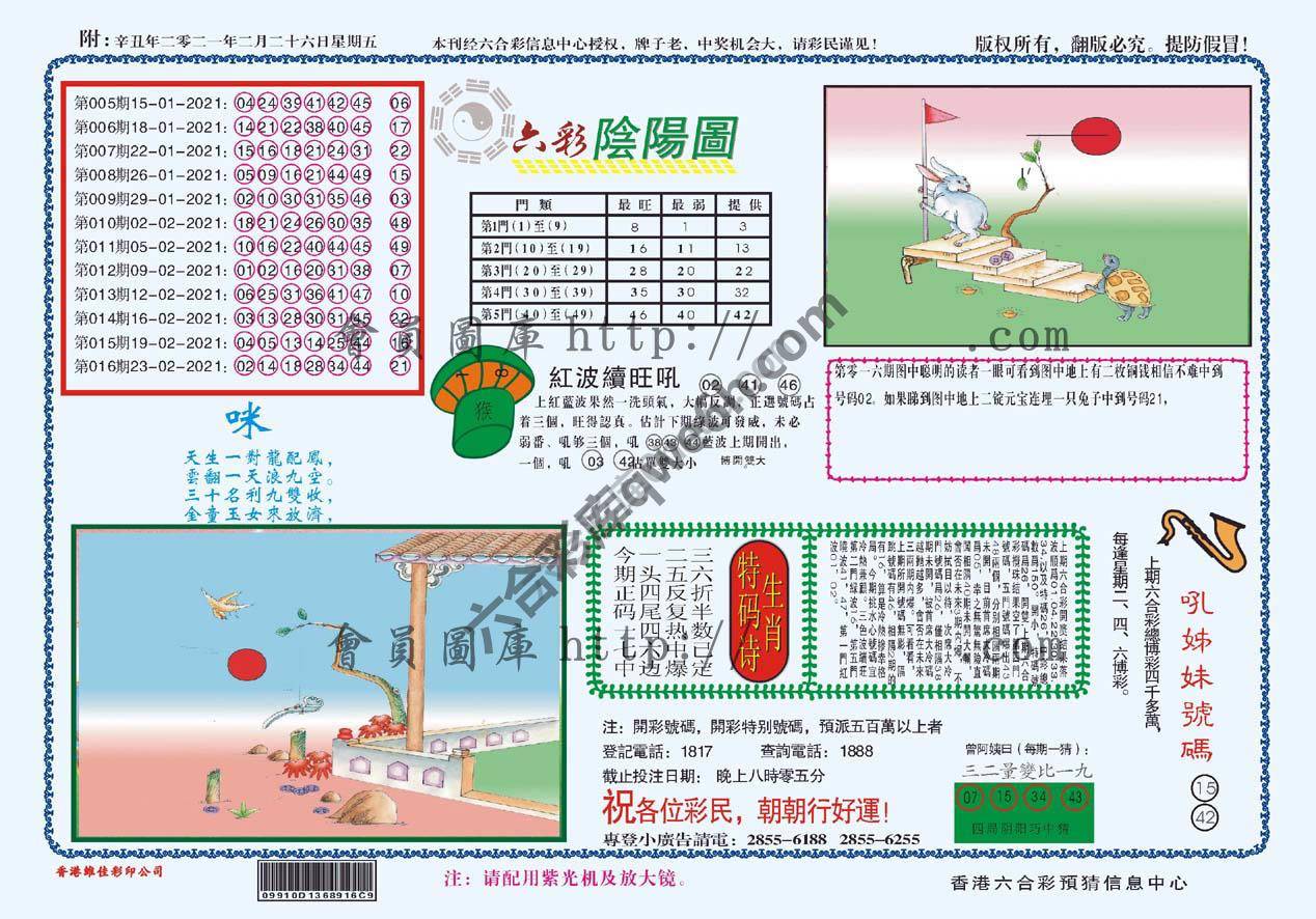 六彩阴阳图