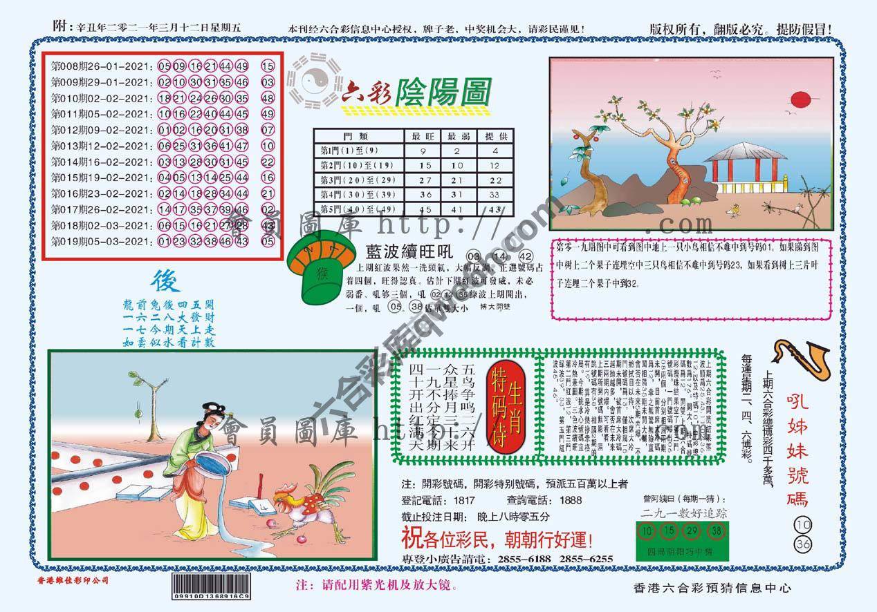 六彩阴阳图