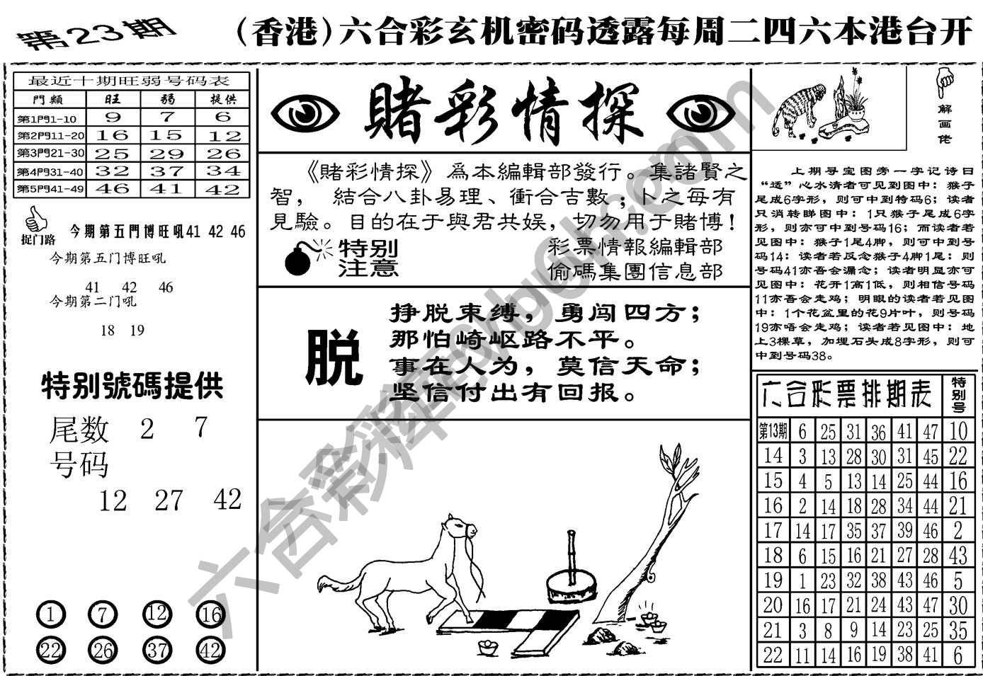 赌彩情探