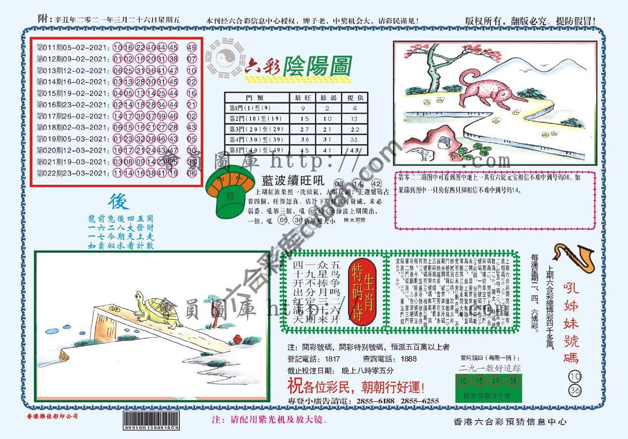 六彩阴阳图