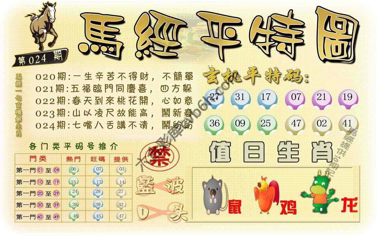 马经平特图