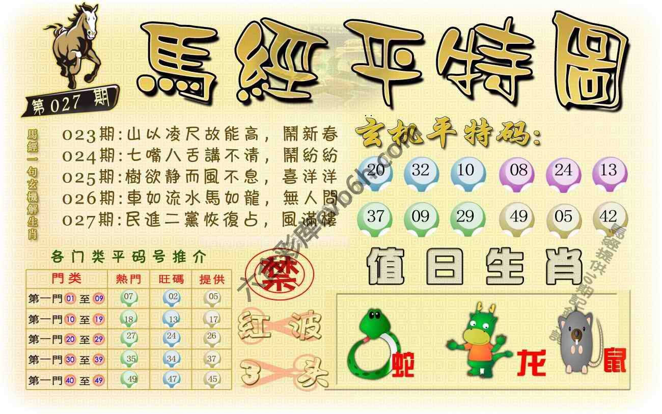 马经平特图