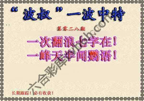 波叔一波中特